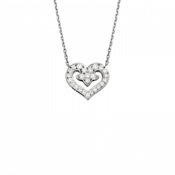 Pendant Coeur Légendes yellow gold and diamonds