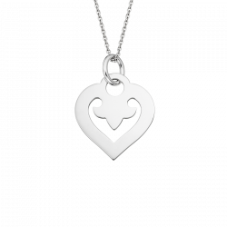 Pendentif Coeur Légendes moyen modèle avec belière