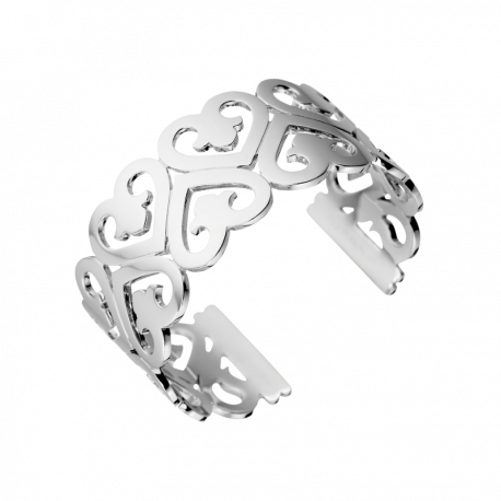 Bracelet cuff Coeur Legende in silver