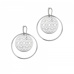 Earring Saga white gold small model