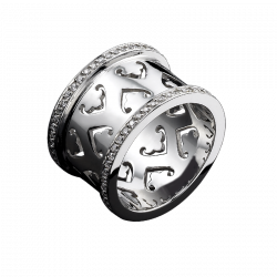 Ring Passionata white gold with diamonds, 11mm