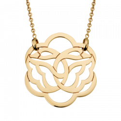 Cygnes necklace, double sawns